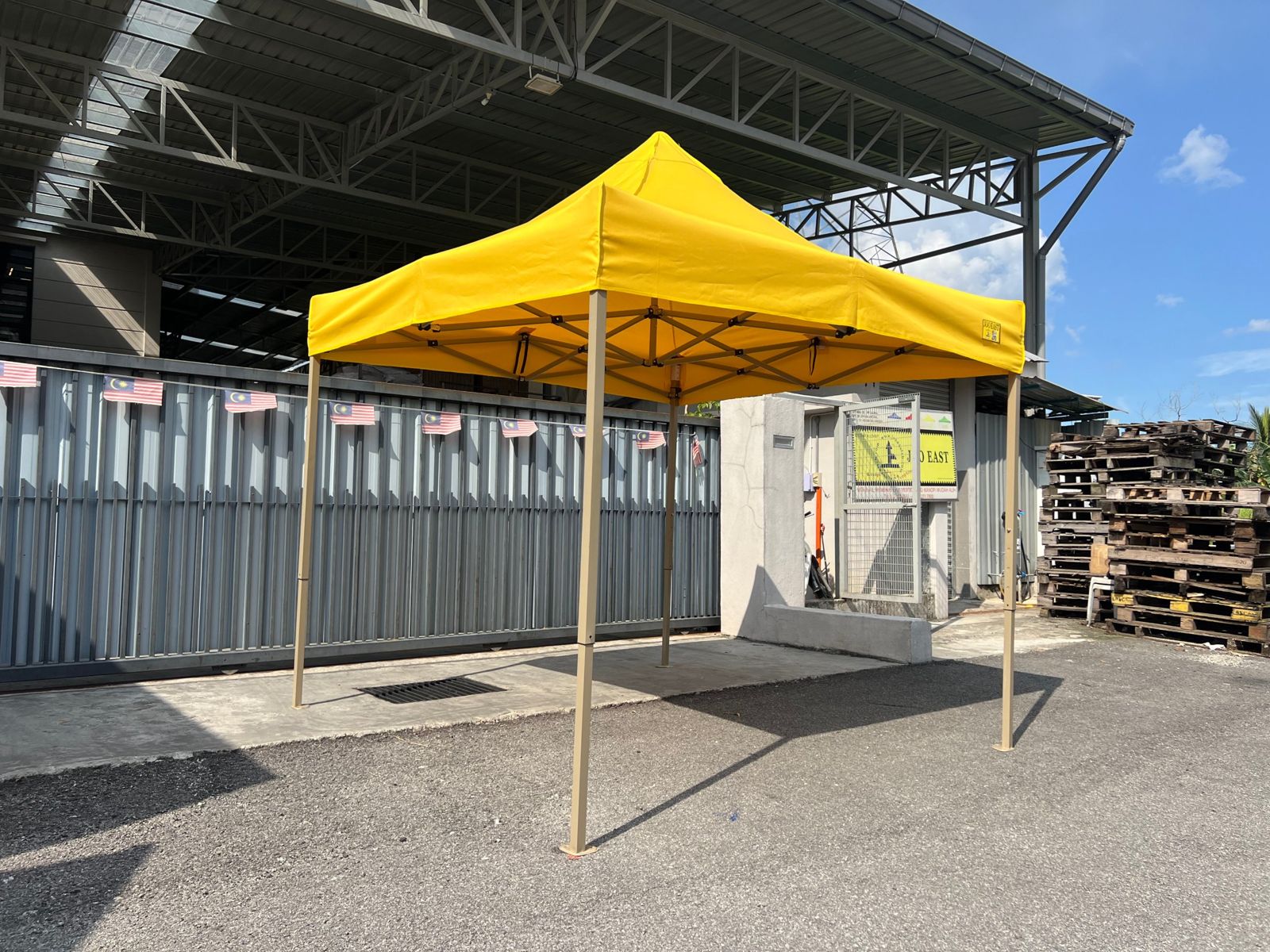Yellow 3m x 3m canopy