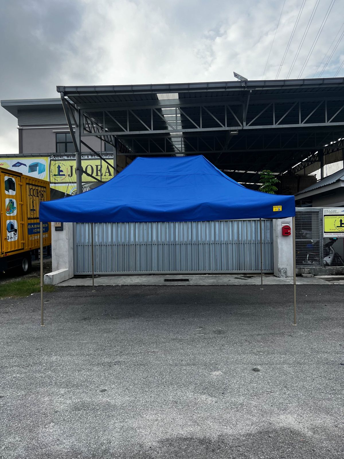 Blue 3m x 4.5m canopy