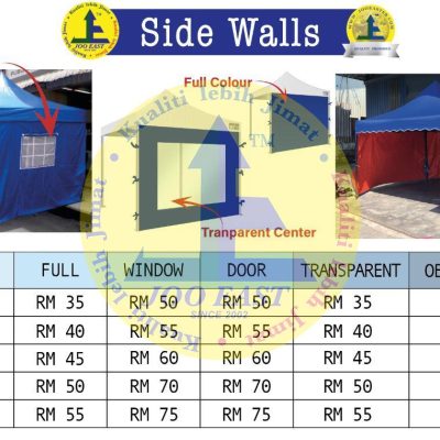 Canopy Side Wall/Cover 3m x 3m