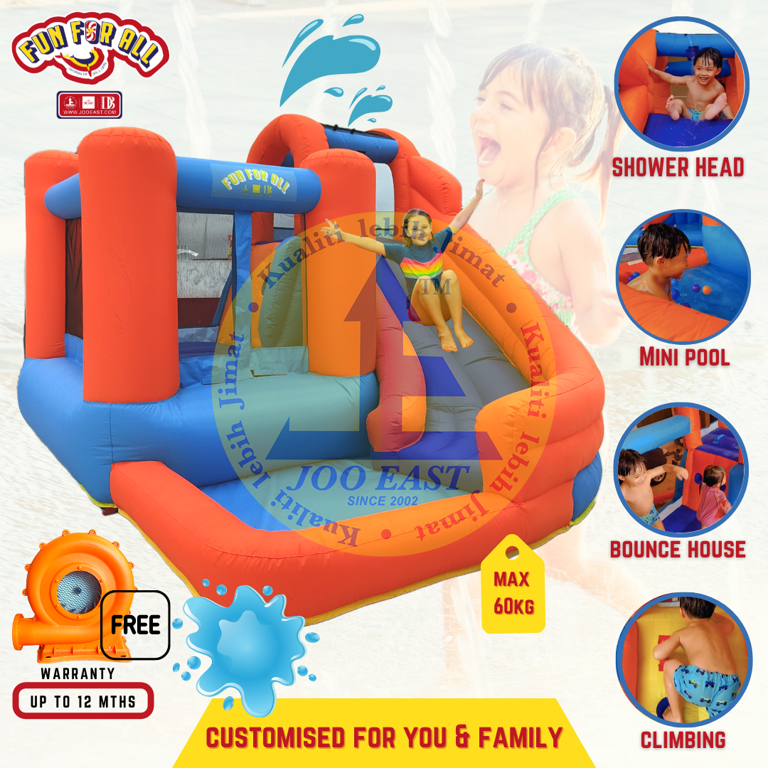 Large Single Slide Pool & Cannon (9)